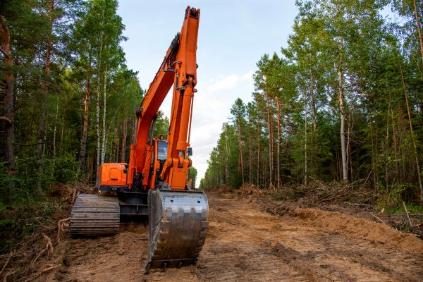 Backhoe Land Clearing in Nashua